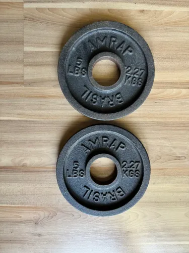 Anilhas 5 lbs ferro 