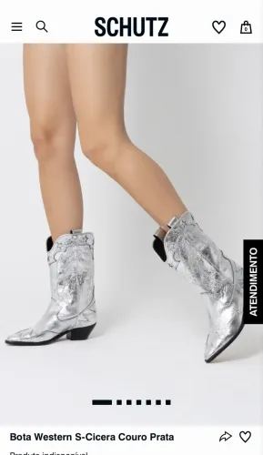 Bota Schutz Prata