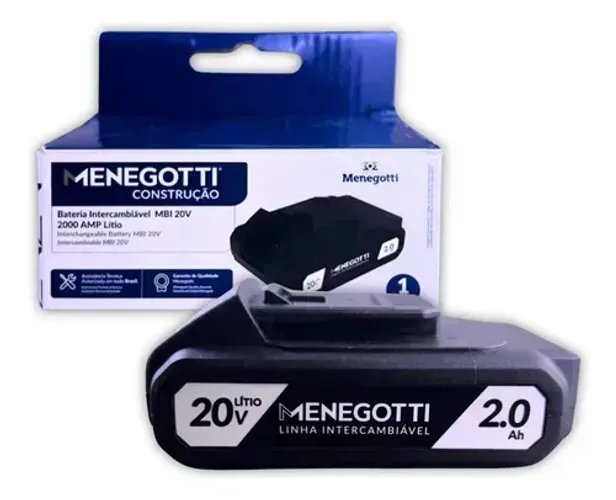 BATERIA 20V-2000AH INTERCAMBIAVEL MENEGOTTI