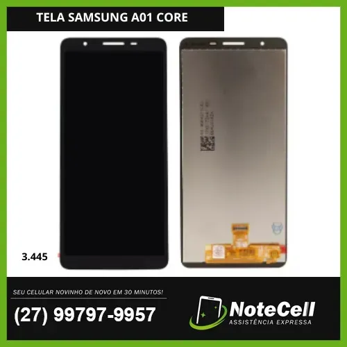 Tela Display Para Samsung A01 Core Original 3.445 - Instalação Expressa Em 30 Minutos!!