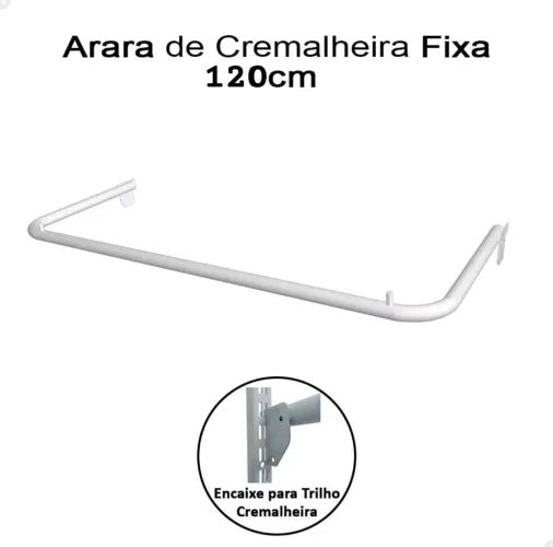 Arara de Cremalheira Fixa 120cm