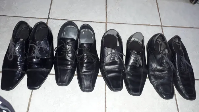 4 pares de sapatos social 