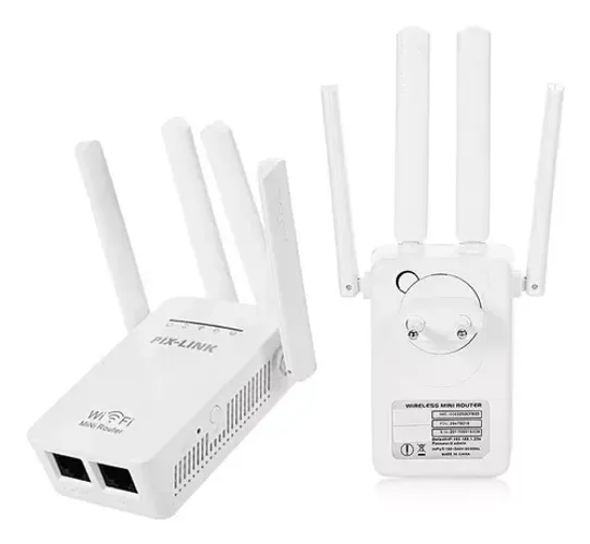 Repetidor Wifi 2800m 4antenas Amplificador De Sinal Roteador