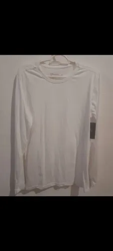 CAMISA MANGA LONGA MASCULINA BRANCO P