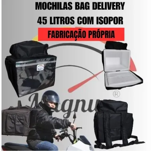 Mochila Bag Magnun Motoboy 45 litros reforçada com isopo6