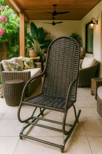 Cadeira de balanço fibra sintética