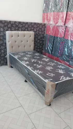 Cama Box Solteiro (CABICEIRA NÃO INCLUSA)