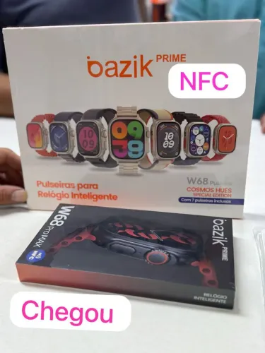 Smartwatch Bazik W68 Pro Max Prime NFC - Novo!