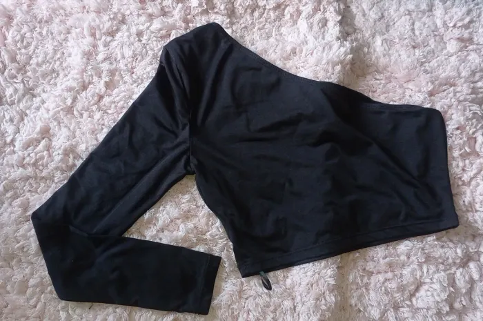 Blusa Cropped Manga Longa