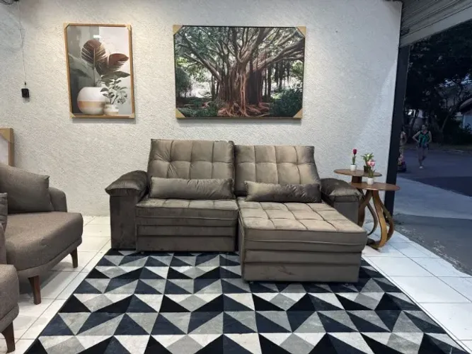 sofa retratil e reclinavel entrega gratis