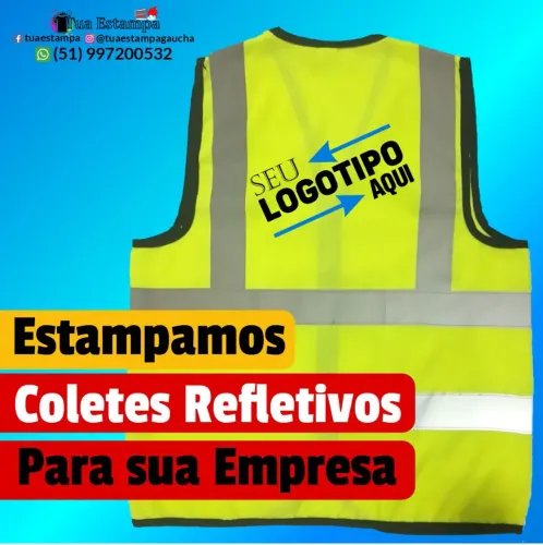 Coletes Refletivos Personalizados para sua Empresa.