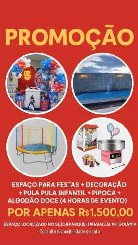 Espaço para festas e eventos completo 