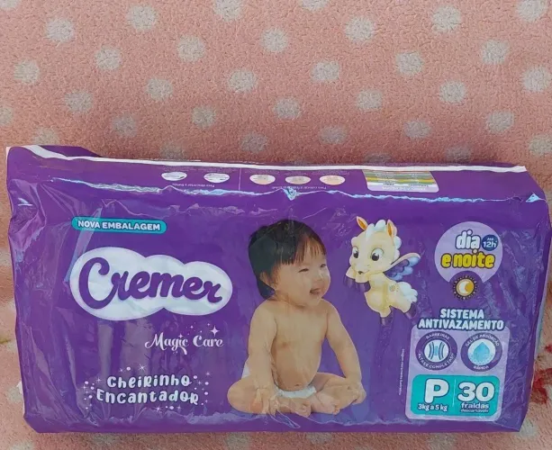 Fralda Cremer P com 30 unidades