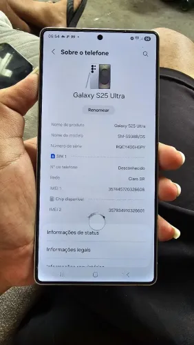 S25 ultra 256 gb muito novo com nota fiscal