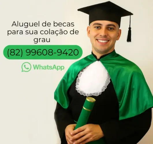 Aluguel de becas para formaturas ou colação de grau