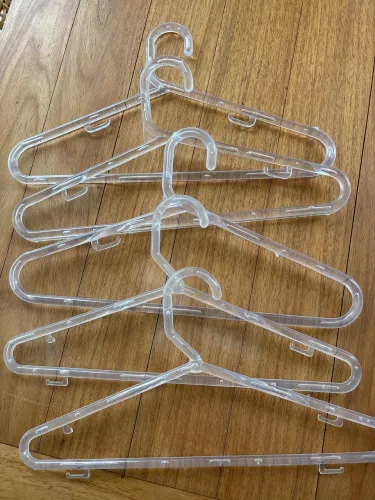 5 cabides de acrílico 