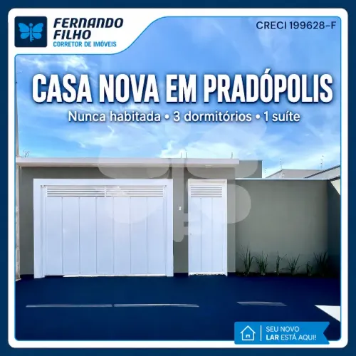 CASA NOVA EM PRADÓPOLIS