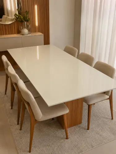 Tampo de Vidro Pintado para Mesa