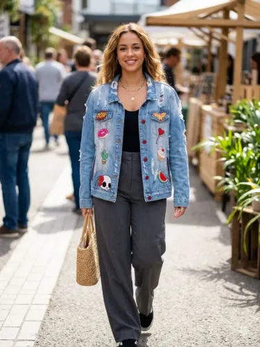 Jaqueta Jeans feminina 
