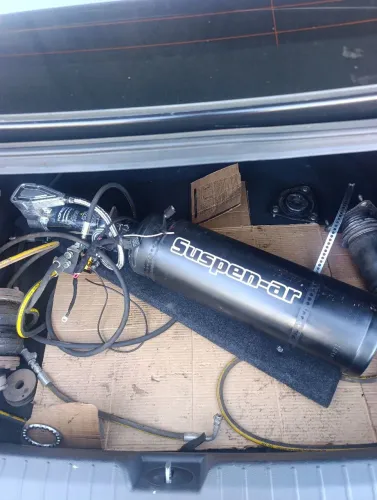 Kit suspensão a ar completo com compressor, bolsa, marca  Gforce mangueira lonada 10mm
