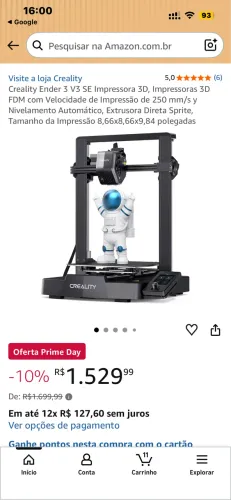 Impressora 3D Creality Ender 3 V3 SE