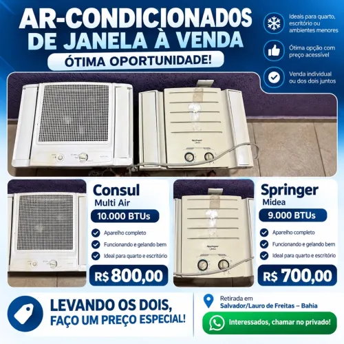 ? AR-CONDICIONADOS DE JANELA À VENDA ? ÓTIMA OPORTUNIDADE!