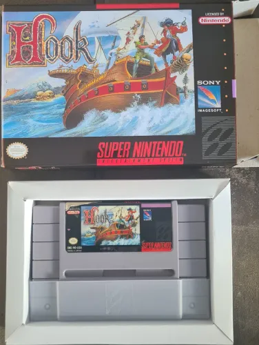 Hook Original Americano Super Nintendo Na Caixa