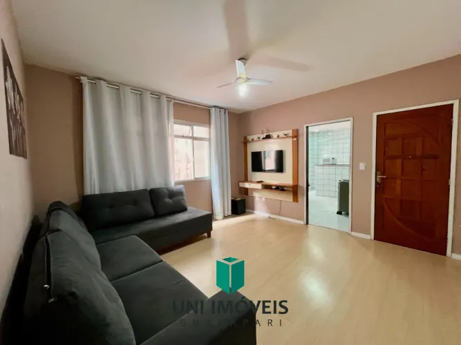 Apartamento 02 quartos (01 suíte), garagem, frente, na Praia do Morro