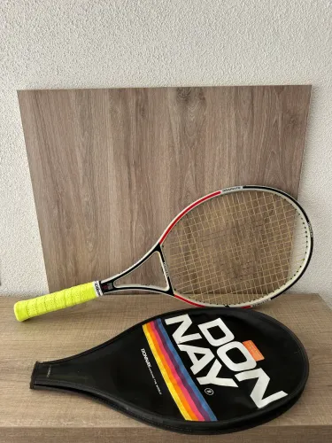 Raquete Tênis Donnay Pro 50 EC 930 Pronta pra jogo Overgrip novo Impecável Campinas-sp