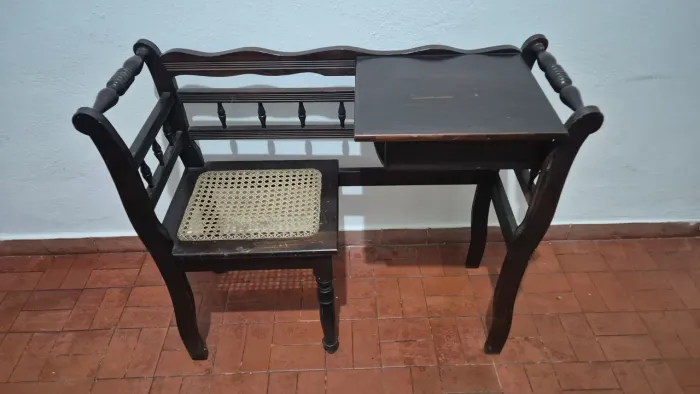 Mesa Telefone Rústica Palinha Madeira Colonial Antiga Aparador