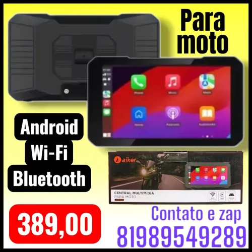 Central Multimídia para moto