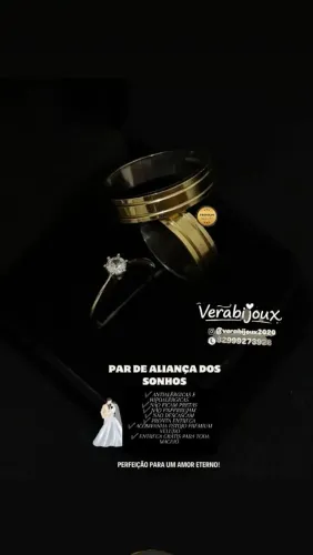 KIT TRIO DE ALIANÇAS NOIVADO E CASAMENTO 