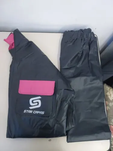 Conjunto de capa de chuva feminino GG Star Capas