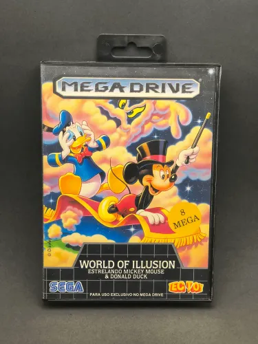 Mickey World of Ilusion Mega Drive TECTOY CIB ORIGINAL
