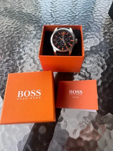 Relógio Masculino Hugo Boss Orange Original - Completo Com Caixa E Manual