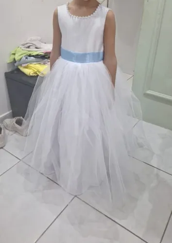 Vestido de festa infantil branco