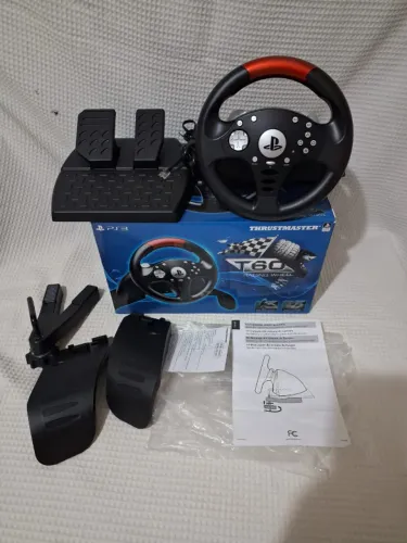 controle playstation 3 volante t 60 na caixa