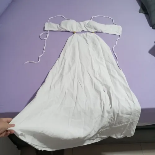 Vestido branco longo
