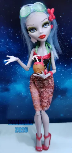 Monster High Ghoulia Skull Shores G1 Original