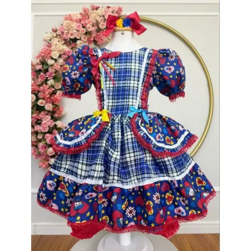 Vestido junino infantil