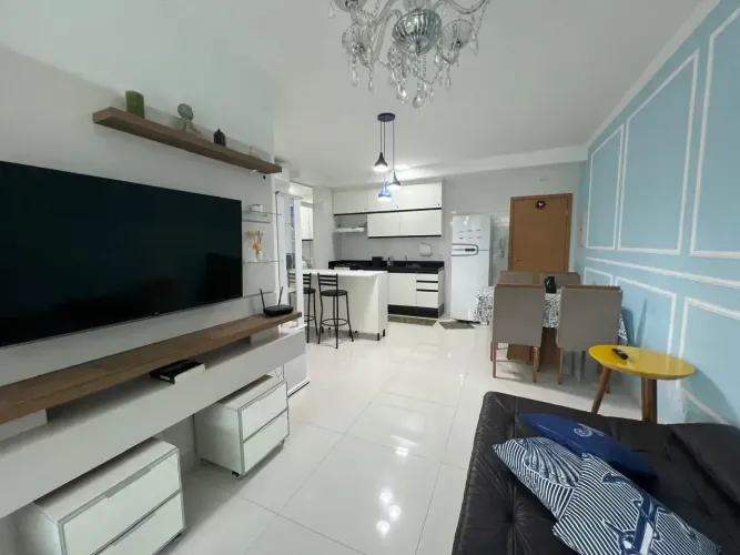 Apartamento na Praia das Toninhas | 2 dormitórios sendo 1 suite | Varanda gourmet - Ubatub