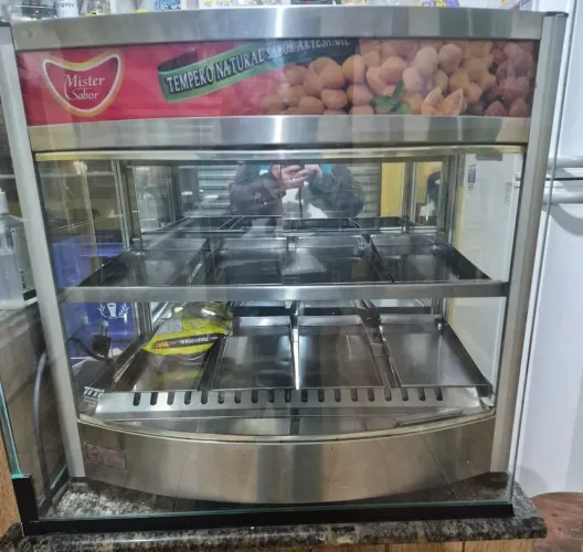 Estufa (vitrine) para salgados