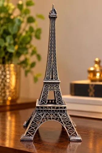 TORRE EIFEL PARIS 17CM METAL DOURADO DECORAÇÃO 