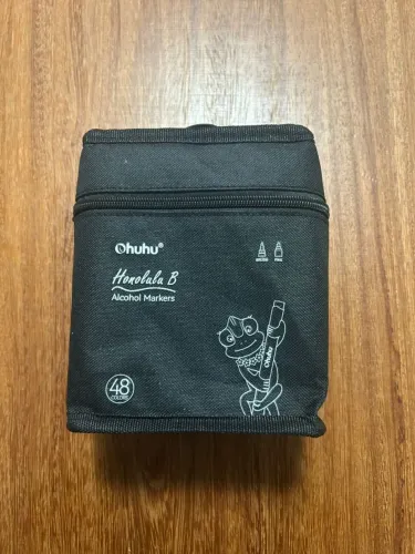 Ohuhu Honolulu B Alcohol Markers 48 Colors - 48 cores | Brush + Fine | Pouco usadas