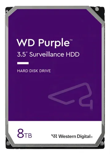 HD Interno WD Purple 8TB 3.5? SATA - Vigilância 24/7 para CFTV