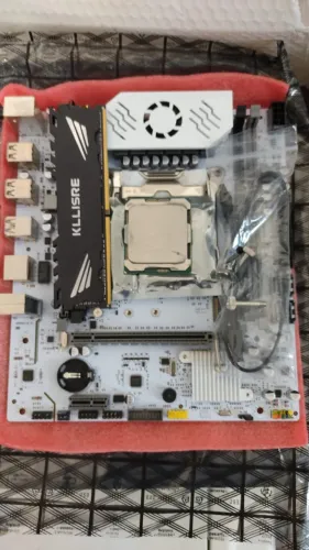 Kit Xeon, processador E2 2640 v4, memória Kllisre DDR416GB, placa-mãe QIYIDA X99 D4 Branca