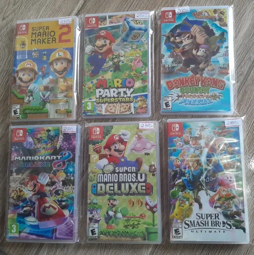 Jogos Nintendo switch 250 cada seminovos