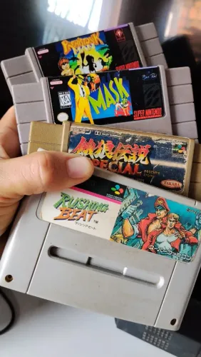 Lote de jogos S Nintendo.
