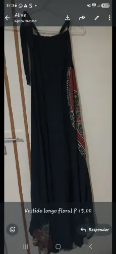 Vestido floral longo