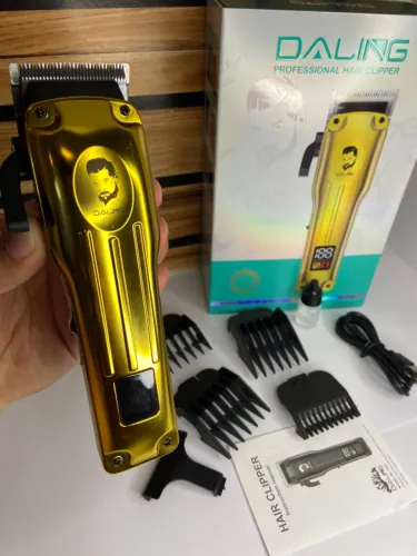Máquina de Cortar Cabelo sem Fio Dourada Daling DL-1843 an2